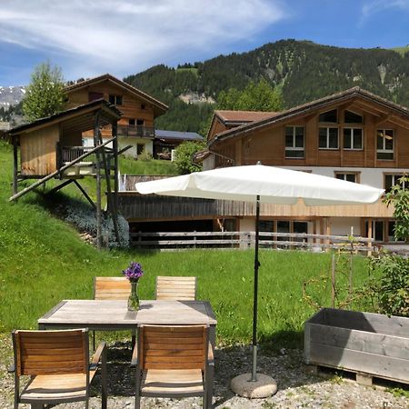 2-Zimmer Ferienwohnung,Parterre,Sitzplatz,Garage Adelboden Exterior photo