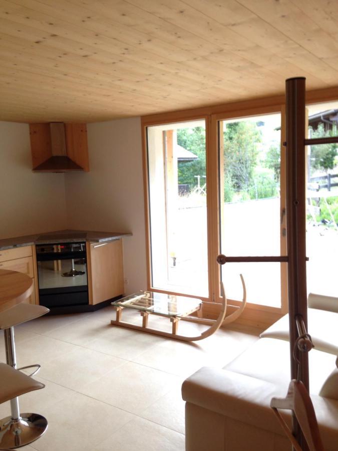 2-Zimmer Ferienwohnung,Parterre,Sitzplatz,Garage Adelboden Exterior photo