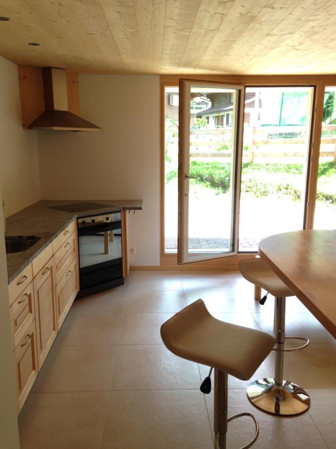 2-Zimmer Ferienwohnung,Parterre,Sitzplatz,Garage Adelboden Exterior photo